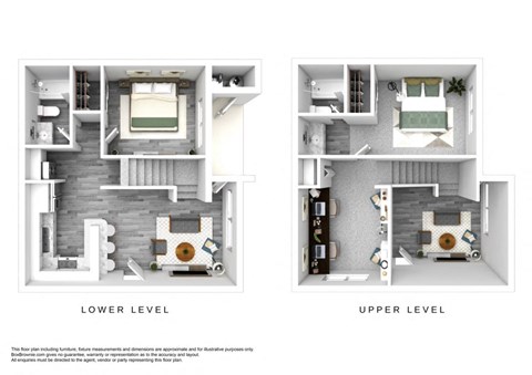 Floor plan for 2 beds, 2 baths, 860 sqft